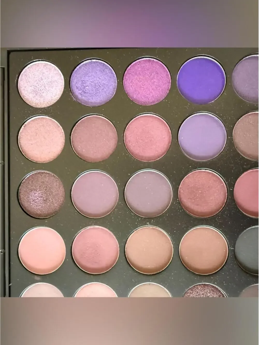 Morphe 28 Pan Eyeshadow Palette - Cool Tone Pinks and Purples